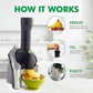 Dessert Frozen Black and Gray Ice Cream Treat Maker