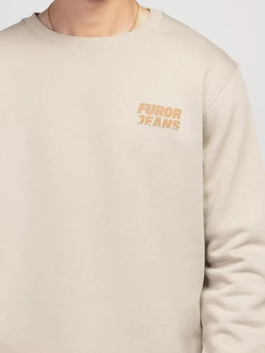 Crew Neck Graphic Sweatshirt