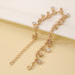 Minimalist Diamond Studded Tassel Bracelet